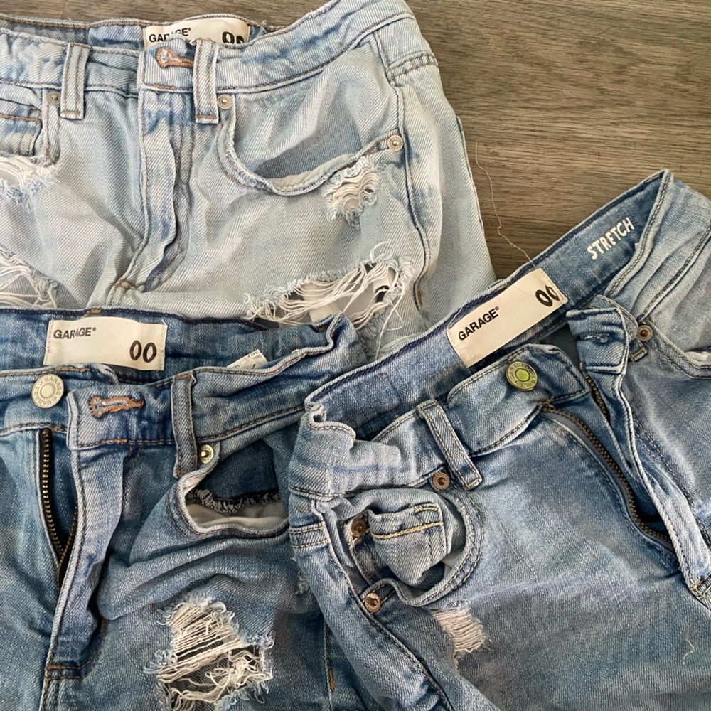Ripped Garage shorts